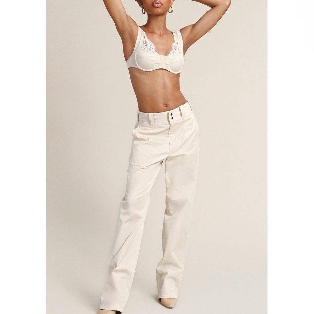 🆕ORSEUND IRIS CREAM CARPENTER PANTS SIZE MEDIUM NWT